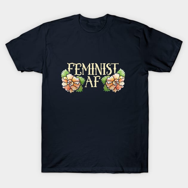 Feminist AF T-Shirt by bubbsnugg